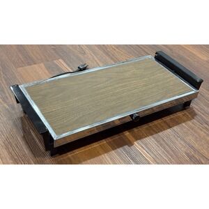 Vintage MUNSEY Warmer Server Electric Heat Tray W Box EUC NO 1016PP Tested Works